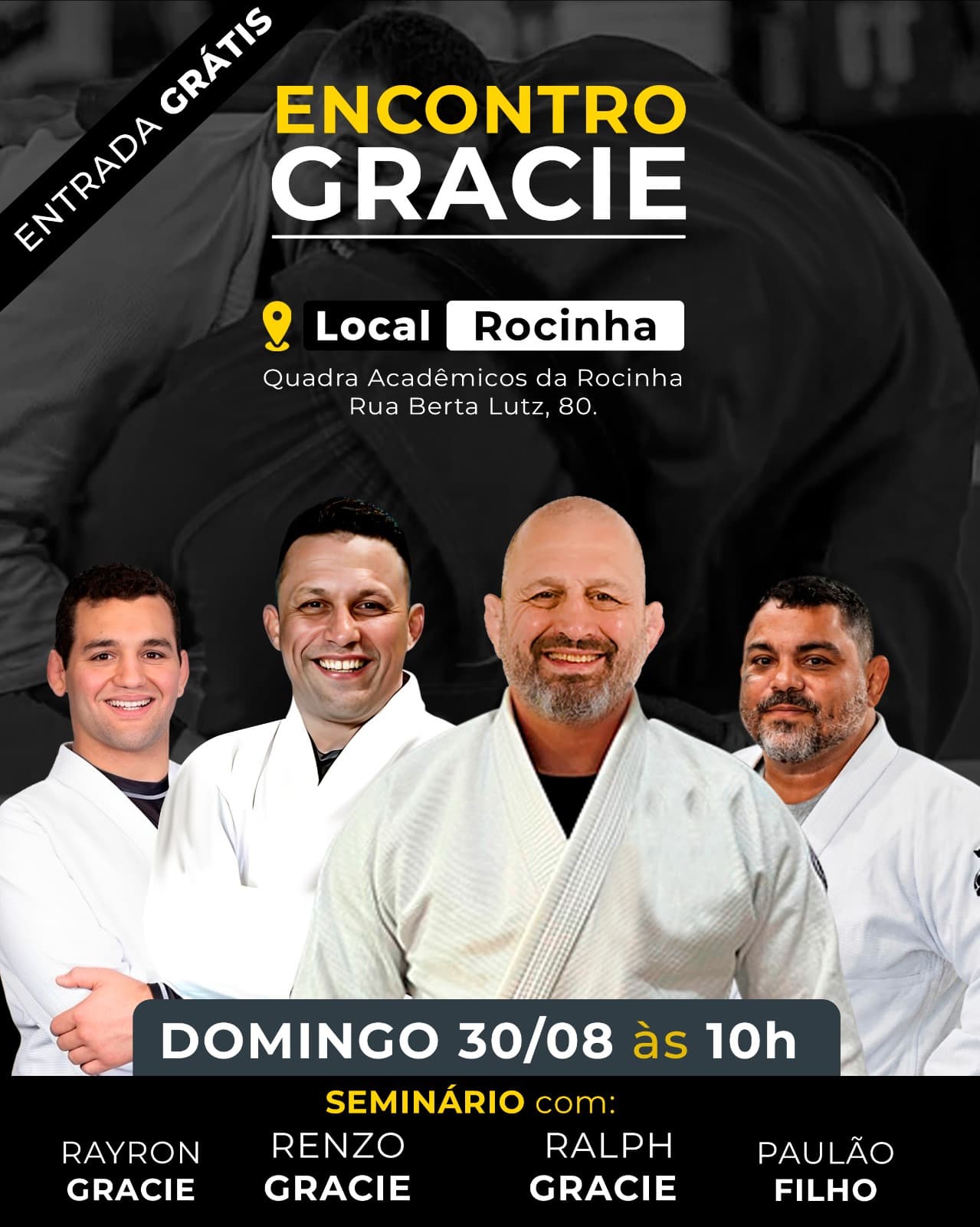Encontro Gracie — seminário com Ralph Gracie e Renzo Gracie